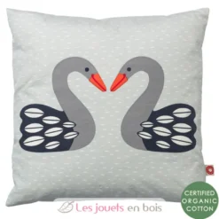 Coussin Almue Cygne gris foncé - Franck & Fischer