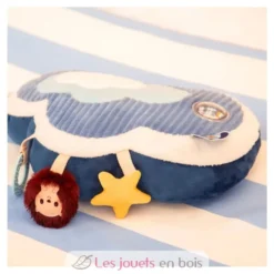 Coussin d'activités Jules le chien bleu - Jouet en tissu - Lilliputiens
