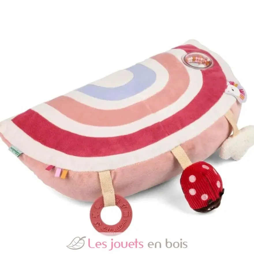 Coussin d'activités Lena la licorne rose - Jouet en tissu - Lilliputiens