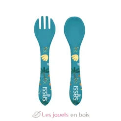 Couverts en silicone Chewy l'éléphant - Sassi Junior