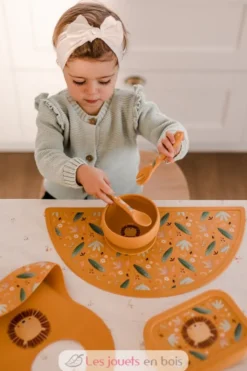 Couverts en silicone Chompy le lion - Sassi Junior
