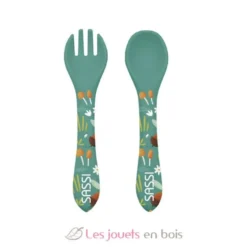 Couverts en silicone Crunchy le renard - Sassi Junior