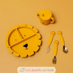 Couverts 3 pièces en silicone Mr Lion - Trixie