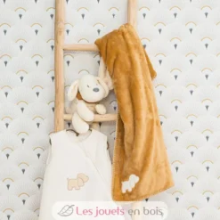 Couverture bébé Charlie caramel et vanille - Nattou