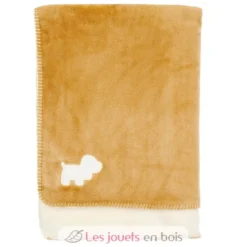 Couverture bébé Charlie caramel et vanille - Nattou