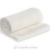 Couverture tricot de coton - Blanche - Lulujo