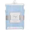 Couverture tricot de coton - Bleu - Lulujo