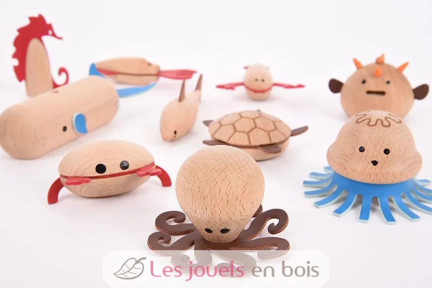 Créatures marines en bois - TickiT