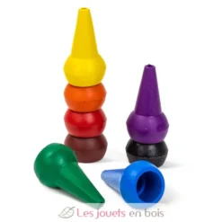 Crayons de cire empilables Arc-en-ciel - Multicolore - Tiger Tribe