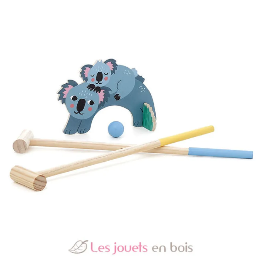 Croquet en bois animaux Petit Safari - Vilac