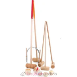 Croquet famille 2 adultes et 3 enfants - Vilac