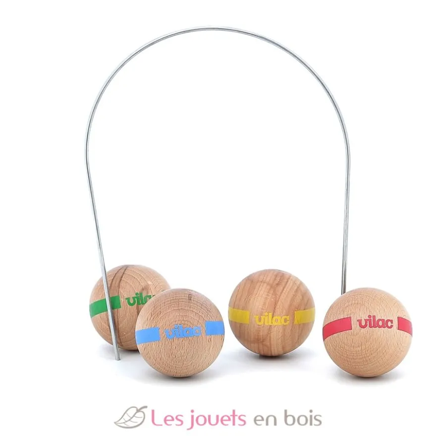 Croquet famille 2 adultes et 3 enfants - Vilac