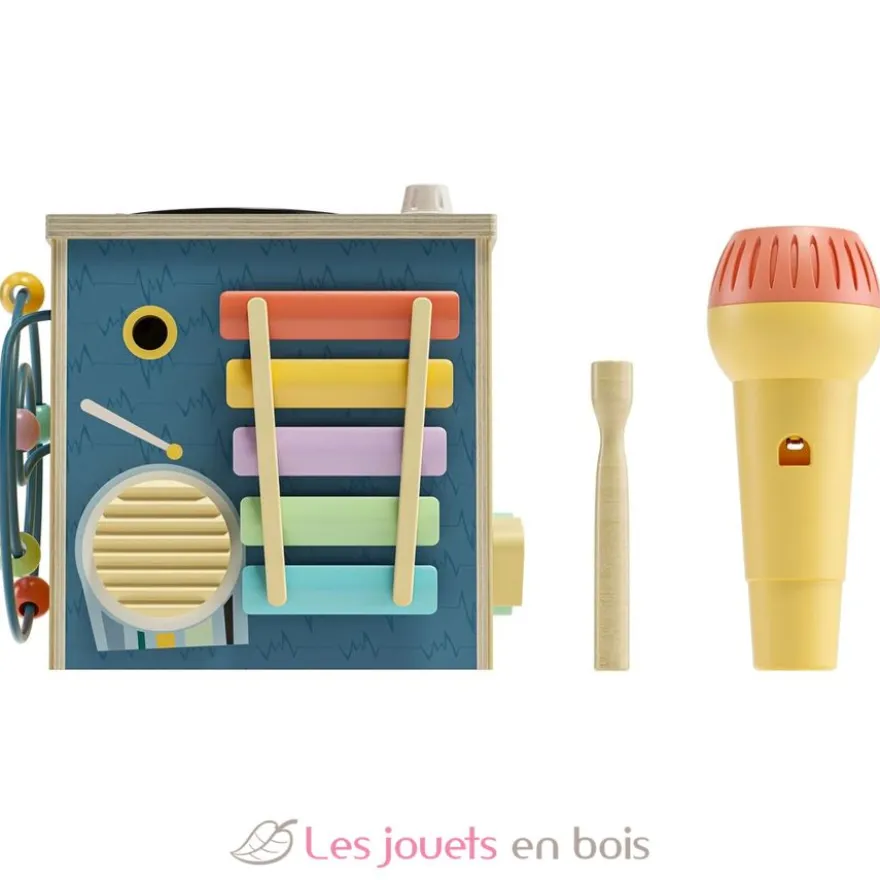 Cube d'activité musicale - Bois et plastique - Topbright