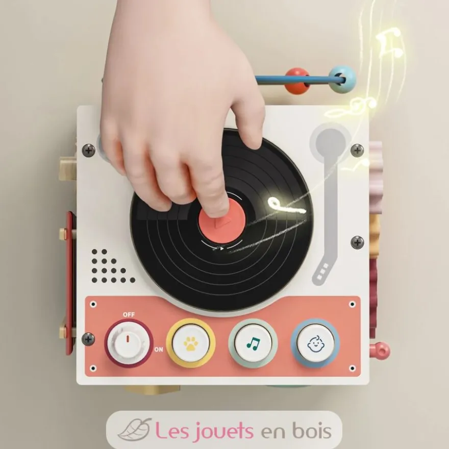 Cube d'activité musicale - Bois et plastique - Topbright