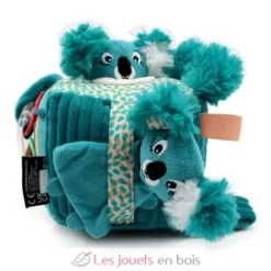 Cube d'activités Berlingos le koala bleu vert - Les Déglingos