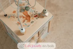 Cube d'activités en bois bleu Forest Friends - Little Dutch