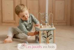 Cube d'activités en bois bleu Forest Friends - Little Dutch