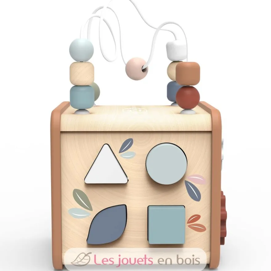 Cube d'activités en bois 5 en 1 - Speedy Monkey
