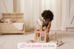 Cube d'activités en bois rose Fairy Garden - Little Dutch