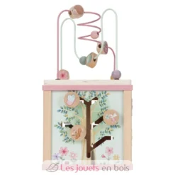 Cube d'activités en bois rose Fairy Garden - Little Dutch