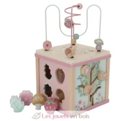 Cube d'activités en bois rose Fairy Garden - Little Dutch