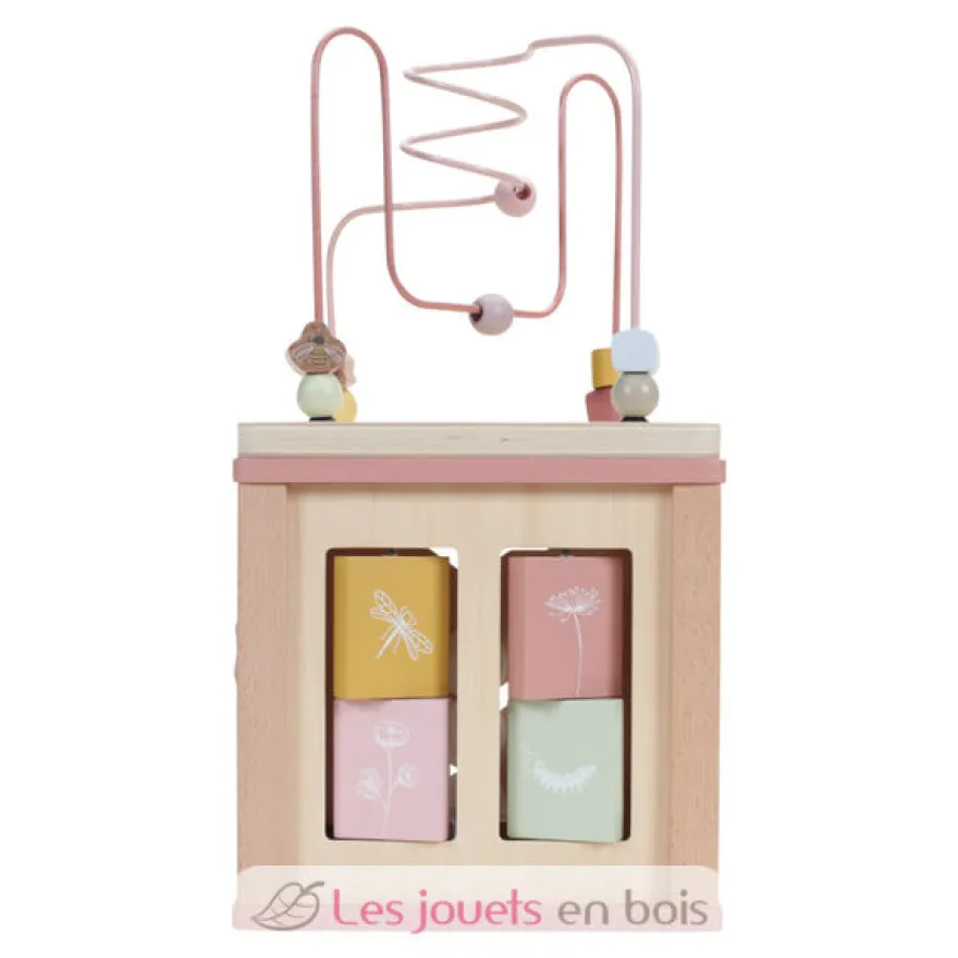 Cube d'activités en bois Wild Flowers - Little Dutch