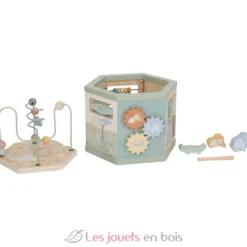 Cube d'activités hexagonal en bois Safari Friends - Little Dutch
