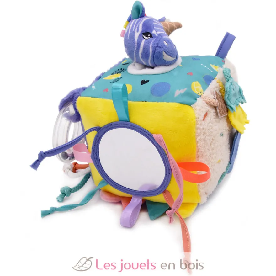 Cube d'activités Kiprokos le zèbre violet - Les Déglingos