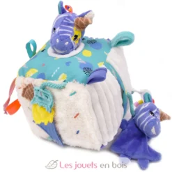 Cube d'activités Kiprokos le zèbre violet - Les Déglingos
