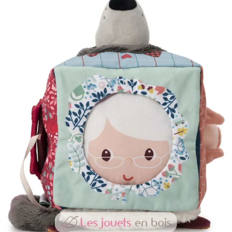 Cube d'activités Louis le loup en tissu - Lilliputiens