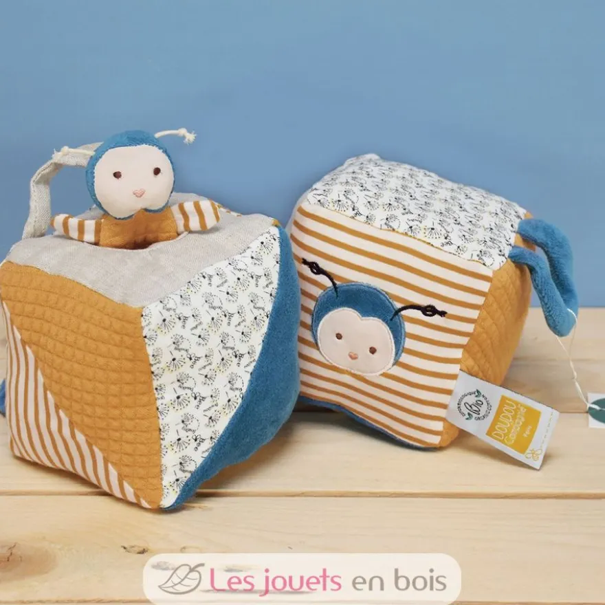 Cube d'activités Pollen l'Abeille Bio - Doudou et Compagnie