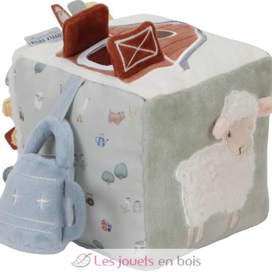 Cube d'activités Soft Little Farm - Little Dutch