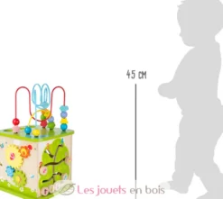 Cube de motricité avec circuit à boules multicolore - Small Foot Compagny
