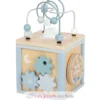 Cube de motricité en bois bleu - Small Foot