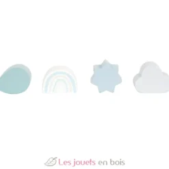 Cube de motricité en bois bleu - Small Foot