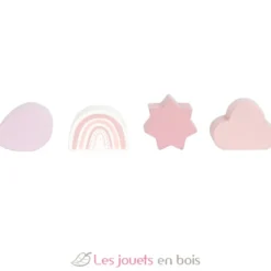 Cube de motricité en bois rose - Small Foot