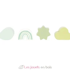 Cube de motricité en bois vert - Small Foot