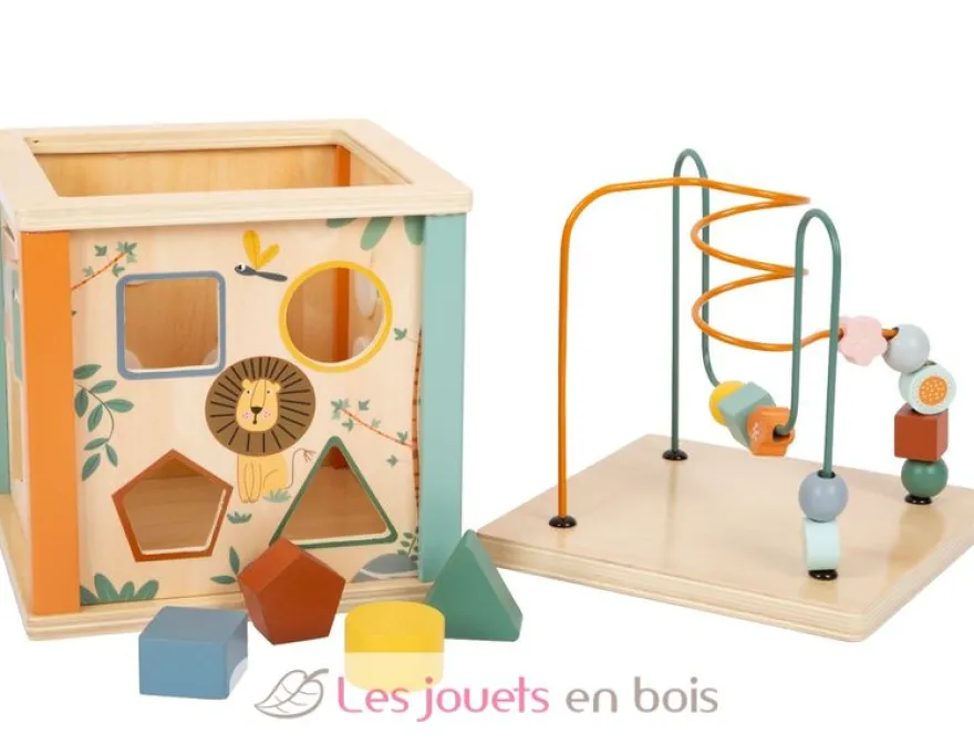 Cube de motricité Safari multicolore Small Foot Compagny