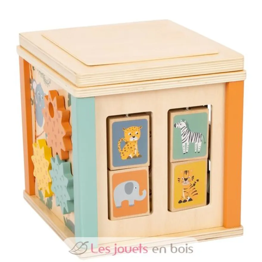 Cube de motricité Safari multicolore Small Foot Compagny