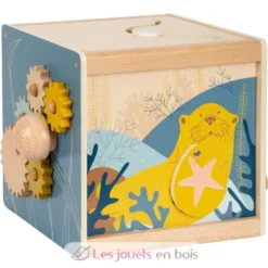 Cube de motricité Seaside bleu - Small Foot Compagny
