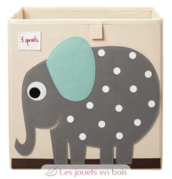 Cube de rangement Eléphant - 3 Sprouts