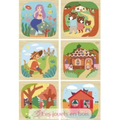 Cubes en bois - Les contes - Vilac