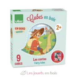Cubes en bois - Les contes - Vilac