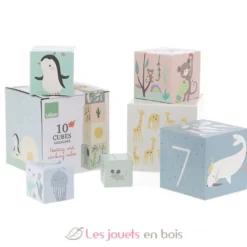 Cubes gigognes Animaux du monde Sarah Betz - Vilac