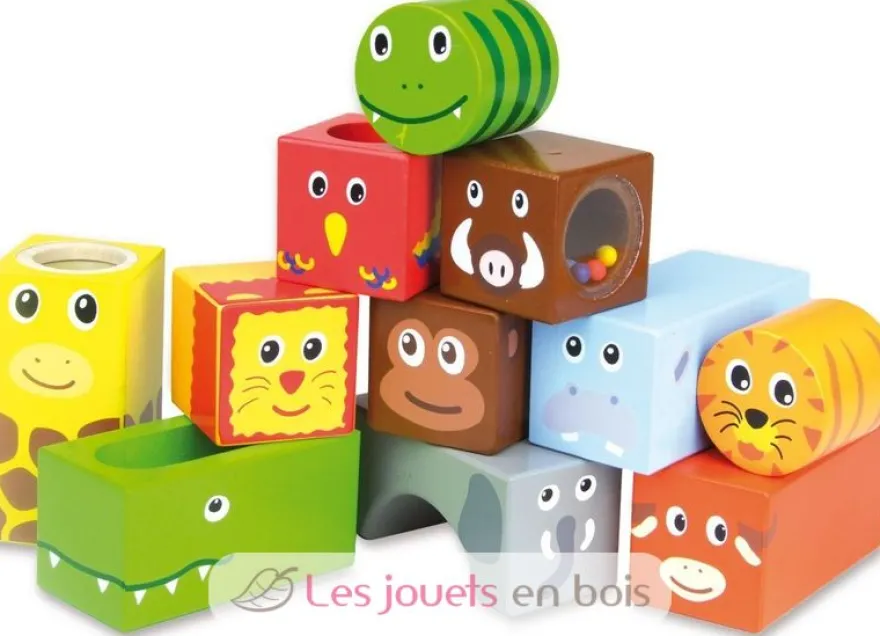 Cubes sonores animaux de la savane - Vilac