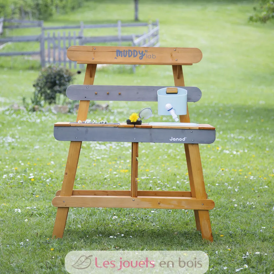 Cuisine d'extérieur en bois Muddy Lab marron - Janod