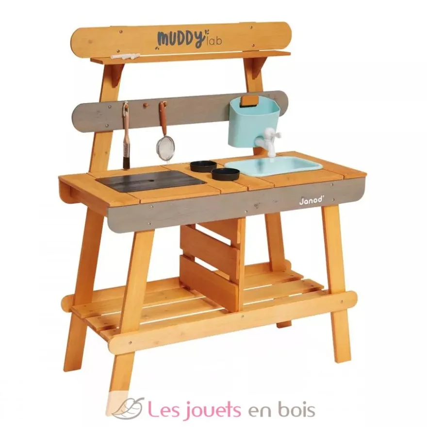 Cuisine d'extérieur en bois Muddy Lab marron - Janod