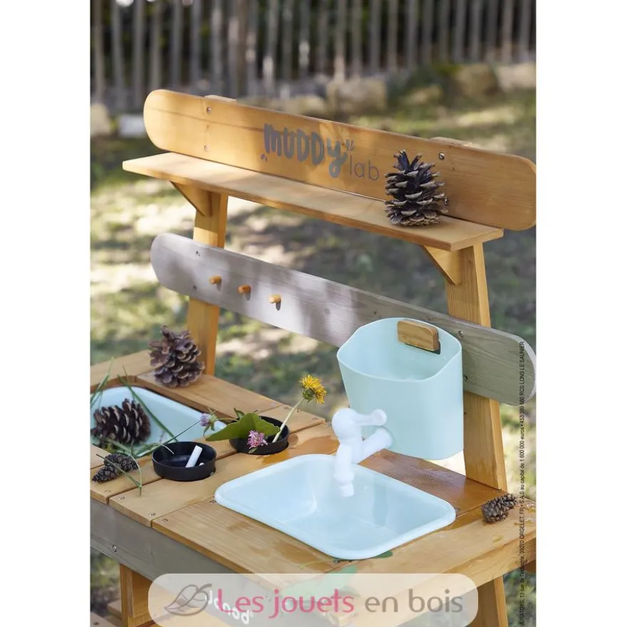 Cuisine d'extérieur en bois Muddy Lab marron - Janod