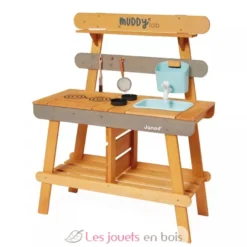Cuisine d'extérieur en bois Muddy Lab marron - Janod