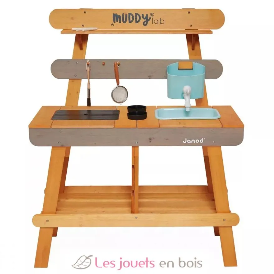 Cuisine d'extérieur en bois Muddy Lab marron - Janod